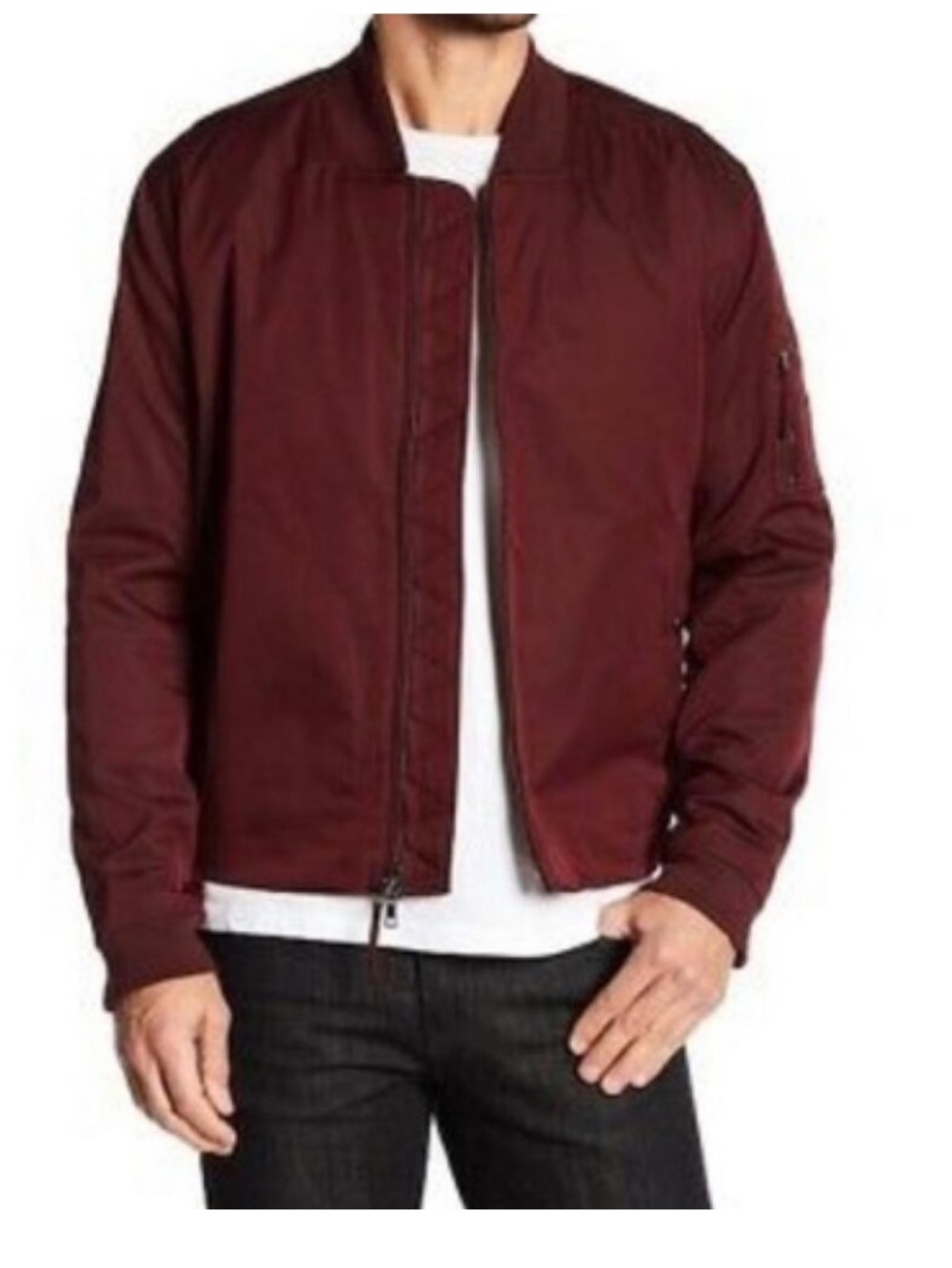Vince Satin Bomber Jacket
